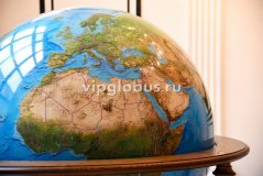 Физический глобус Земли " Вид из Космоса" на высокой подставке из дерева, d=130 см