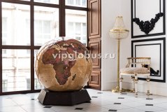 Политический глобус Земли "Антик" в стиле ретро на подставке из дерева, d=95см
